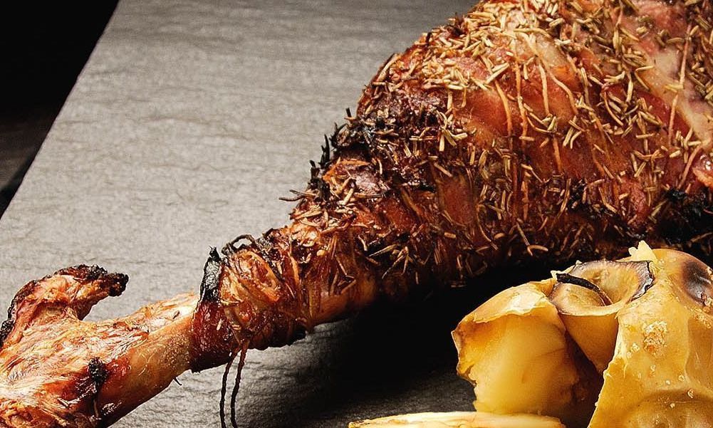 Pierna de cordero al horno