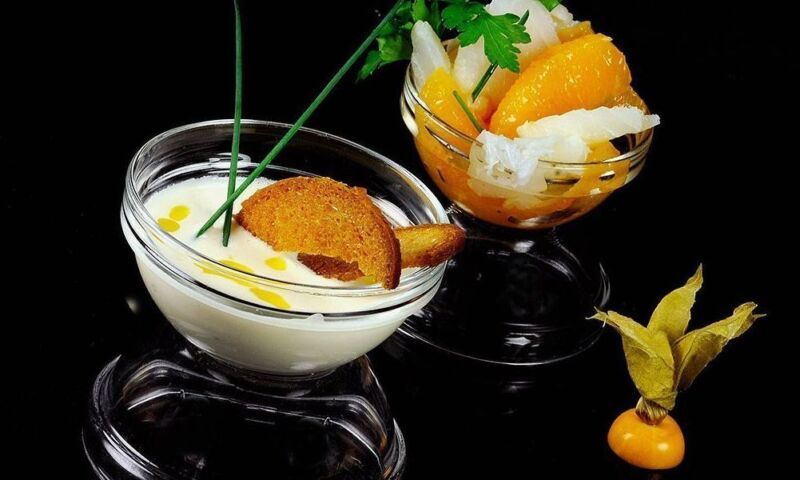 Gazpacho de huevo elaborado con el mejor virgen extra Gazpacho de huevo elaborado con Aceite de Oliva Virgen Extra