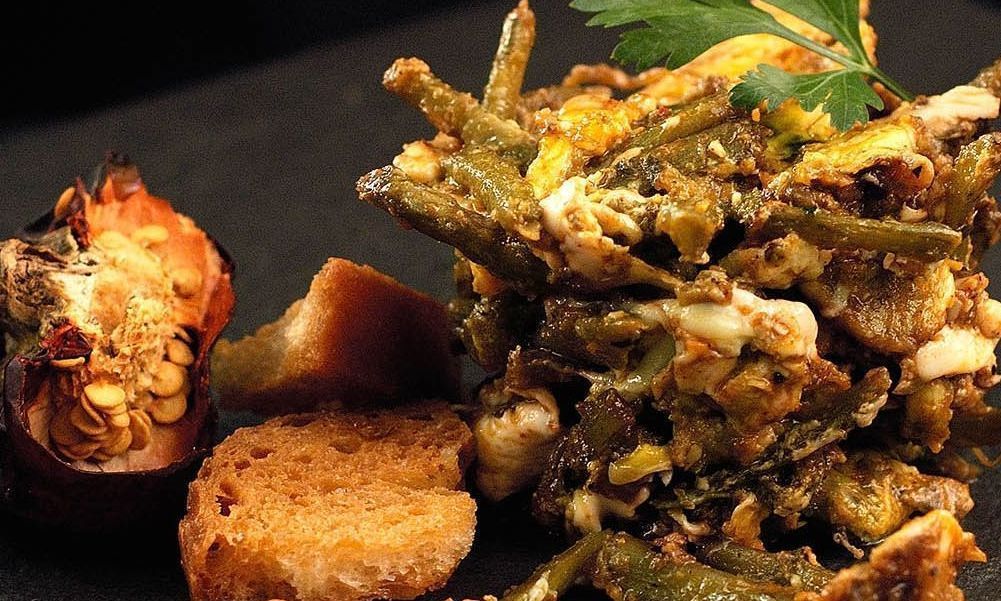 Huevos con tagarninas