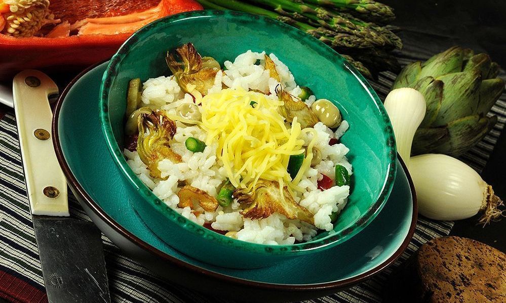 Arroz de la huerta elaborado con el mejor virgen extra