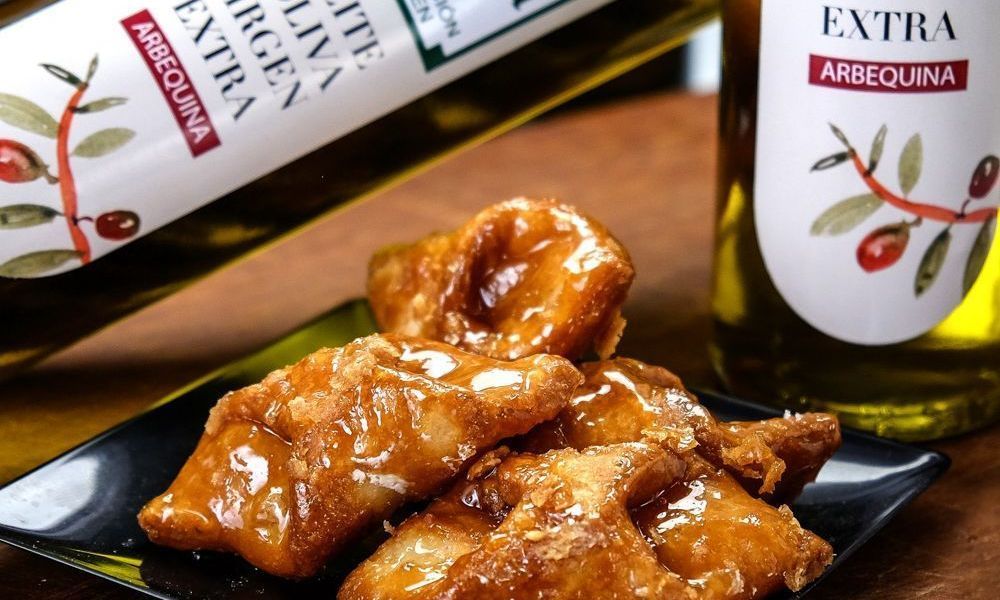 Pestiño elaborado con el mejor aceite de oliva vigen extra