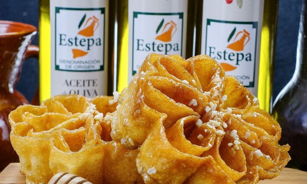 Flores de miel elaboradas con aceite de oliva virgen extra Flores de miel elaboradas con el mejor virgen extra