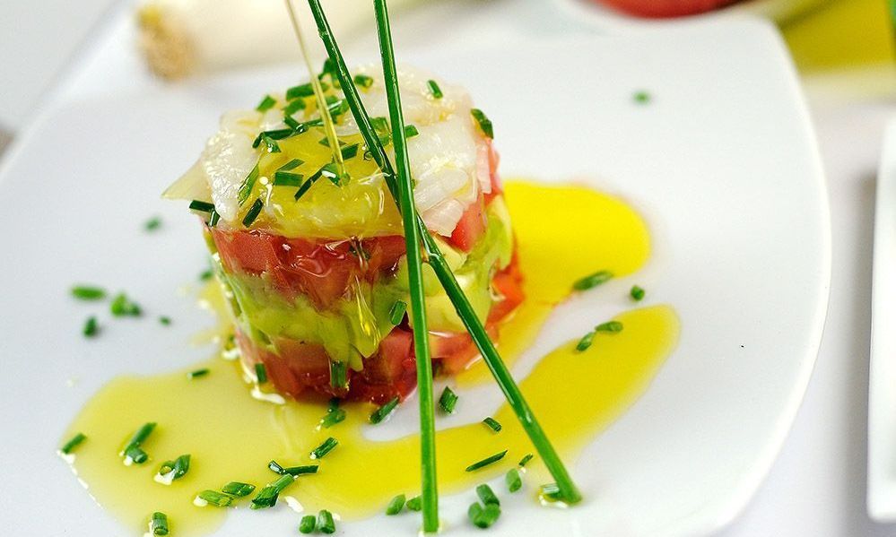 Timbal de bacalao elaborado con el mejor virgen extra