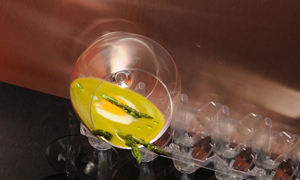 Sopa de Espárragos elaborada con AOVE de la DOP Estepa