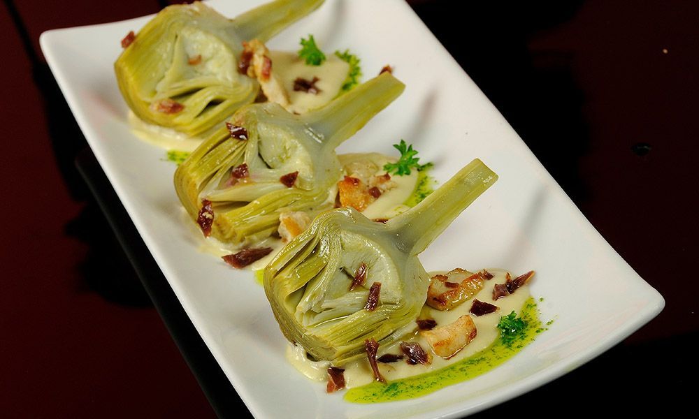 Corazones de alcachofa con AOVE de la DOP Estepa