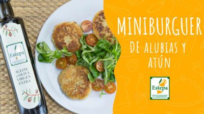 Miniburguer de alubias y atún