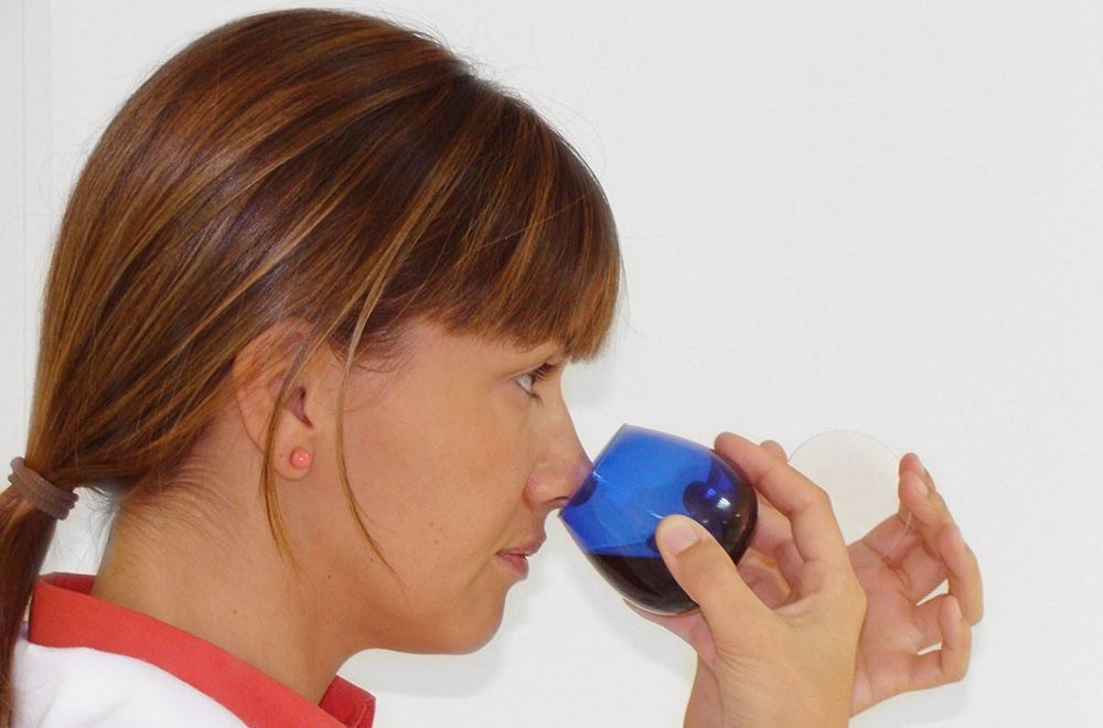 Fases de la cata del aceite de oliva virgen extra amparado bajo la DOP Estepa