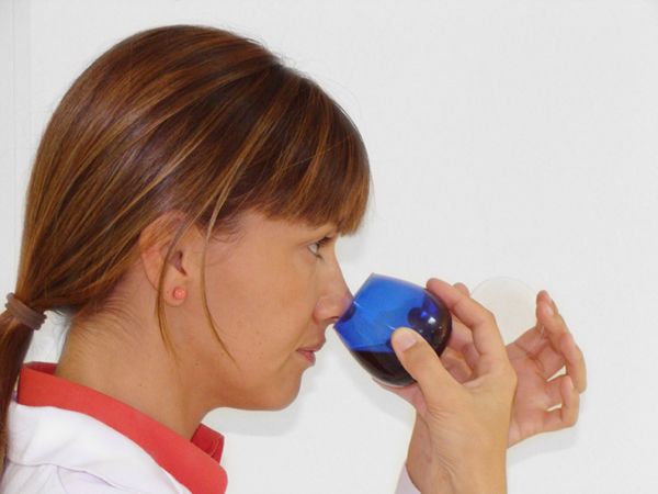 Paso 3 en la cata de Aceite de Oliva Virgen Extra de la DOP Estepa