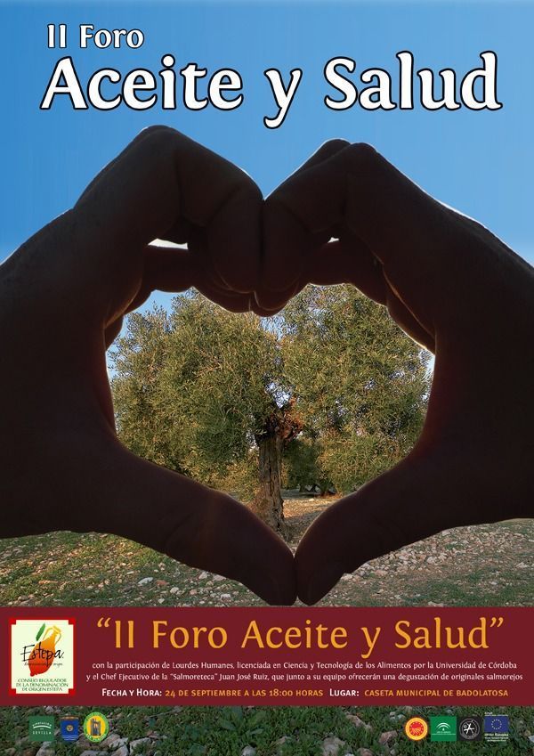 cartel de la II Jornada Aceite y Salud