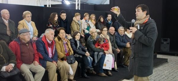 Moisés durante la cata en Diputación de Sevilla