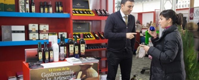 Stand de la Denominación de Origen Estepa en la Feria de Gastronomía