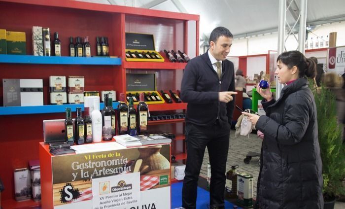 Stand de la Denominación de Origen Estepa en la Feria de Gastronomía