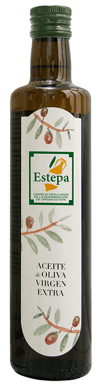 botella denominación de origen estepa Botella de la Denominación de Origen Estepa